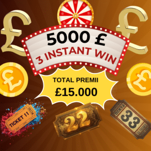 3 x 5000 GBP cash instant