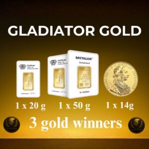 GLADIATOR GOLD 24K TREASURE 3 Elite Gold Winners