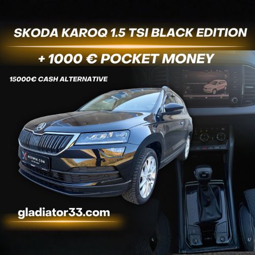 Skoda Karoq Black Edition 2019 + 1000€ bani de buzunar sau 15000€ cash alternative